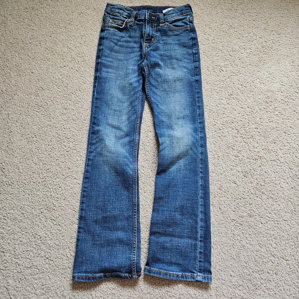 Wrangler Girls' Boot Cut Stretch Low Rise Regular Fit Boot Cut Jeans 10R